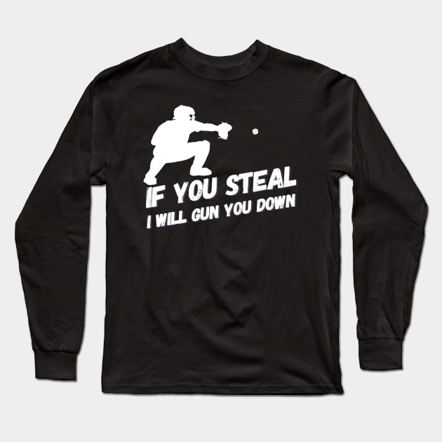 Stealing? I gun you down Long Sleeve T-Shirt by DvR-Designs